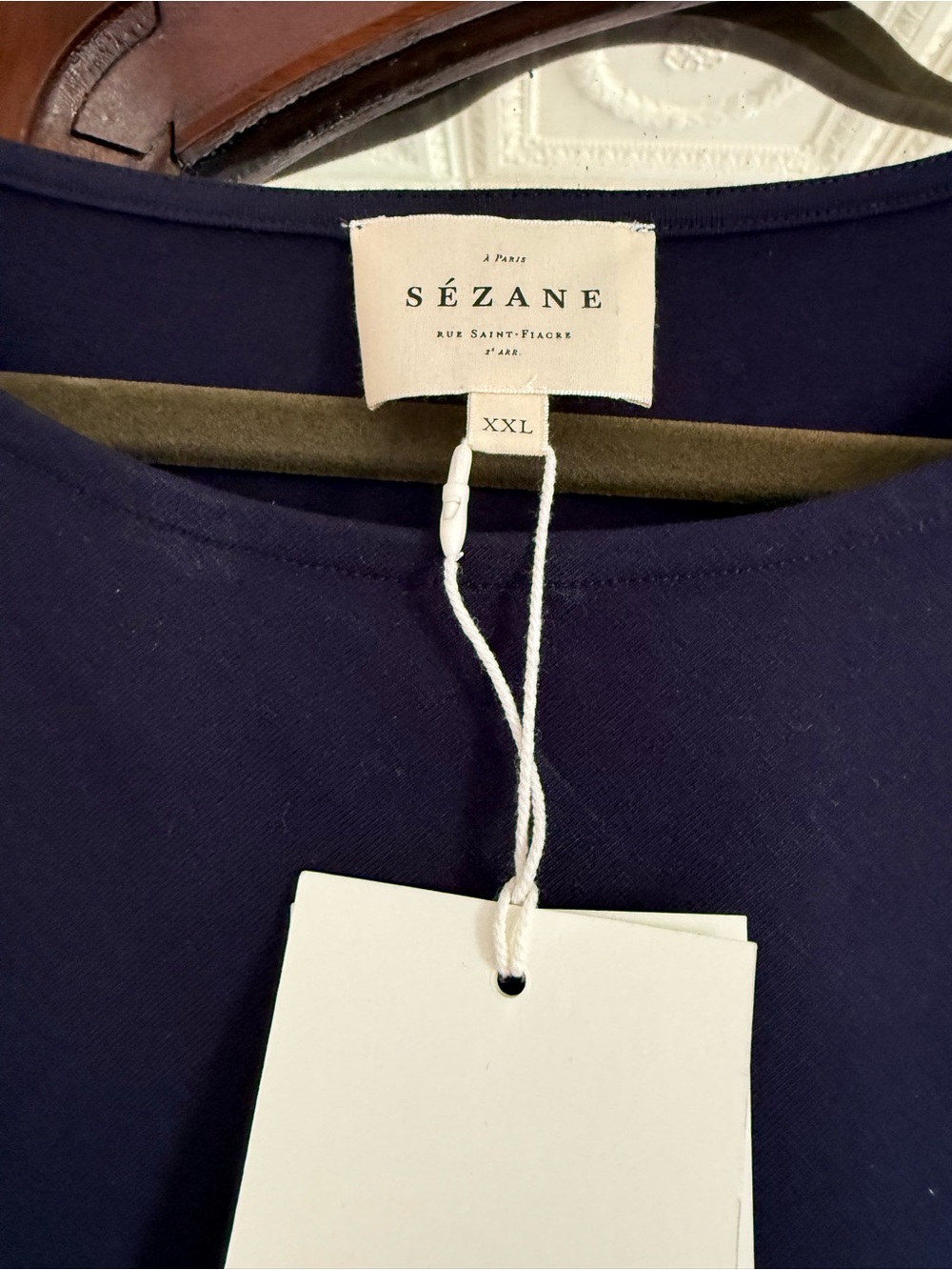 Sezane Pippa Dress Navy - Size XXL - Picture 5 of 5